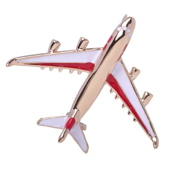 Avión Avión avión Broche Pin Divertido Insignia de Cuello de Solapa de las Mujeres de la Joyería de los Hombres
