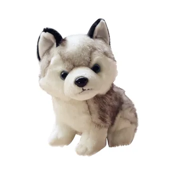 Kawaii Realista Perro de la Suerte, hechas a Mano, Figura Realista Perro de Juguete de la Felpa de Peluche Anim Esquema Claro Y Realista Bebé Compañero