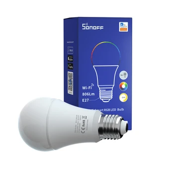 SONOFF 9W WiFi Smart LED Bombilla E27 Dimmable RGB Bulbos de las lámparas para eWeLink APLICACIÓN de Automatización del Control de Trabajar con Alexa principal de Google