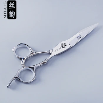 SI YUN 5.5 pulgadas(16.50 cm) de longitud,el Samurai de la serie SP55 modelo de moler hoja,profesional de alta calidad tijeras de pelo