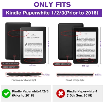Kindle Paperwhite funda para Kindle Paperwhite 7/6ª/5ª Generación (2012/2013//2017 de prensa)- Smarter Stand HandStrip