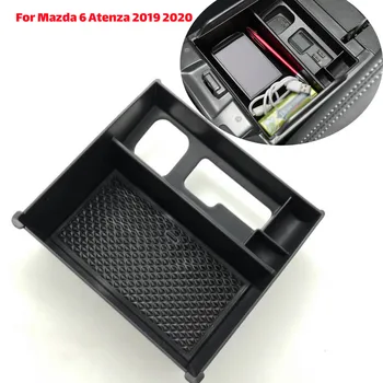 PVC + ABS de Plástico del Coche Apoyabrazos de la Caja de Almacenamiento Para Mazda 6 Atenza 2019 2020 de la Consola central de Accesorios de Alta Calidad