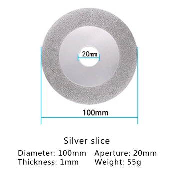 100 mm Hoja de Sierra Circular de Diamante Disco Disco Electrodo de Tungsteno Afilador de la Amoladora del Cortador de la Hoja de Sierra De Herramienta Oscilante Accesorios