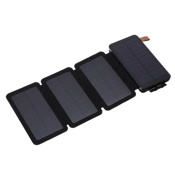 Uniiversal USB de Doble Puerto 2 3 4 Tabletas Solar Power Bank Caso Para el teléfono Celular Kit de BRICOLAJE Portátil Plegable Panel Solar Cargador
