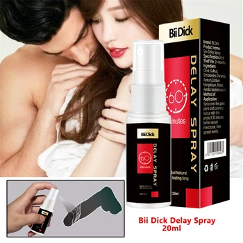 20ml Hombre Sexo Delay Spray para Hombres Machos Uso Externo Contra la Eyaculación precoz Prolongar 60 Minutos de SEXO Pastillas de Agrandamiento del Pene