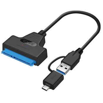 Fábrica de Venta Directa de USB 3.0 USB a SATA 7+15 pin Adaptador de Cable De 2.5 pulgadas HDD SSD de Alta Calidad A Bajo Precio
