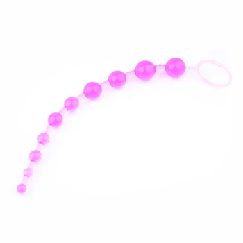 4 Colores Jelly Bolas Anales de Silicona Consolador Orgasmo Vagina Plug Play Anillo de tiro de la Bola de Estimulador de la Culata de los juguetes sexuales para la mujer