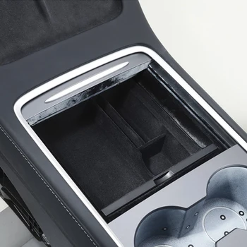 Modelo 3 coches, apoyabrazos central de la caja de almacenamiento es adecuado para el Tesla Model 3 2021 de los accesorios del coche de la consola de coche de soporte de contenedor guante de san
