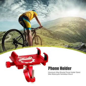 La Aleación de aluminio de Bicicletas Teléfono Titular de Soporte de la Bici de la Motocicleta del Manillar Soporte de Montaje para 3-6.8 pulgadas Smartphone GPS