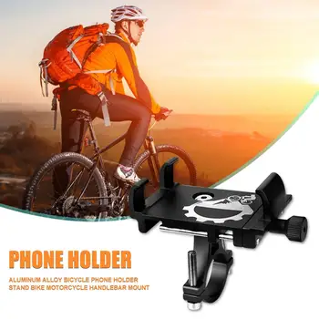 La Aleación de aluminio de Bicicletas Teléfono Titular de Soporte de la Bici de la Motocicleta del Manillar Soporte de Montaje para 3-6.8 pulgadas Smartphone GPS