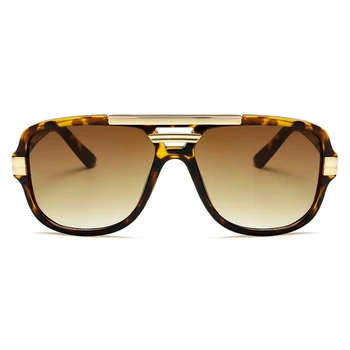 Diseño de la marca de los Hombres de la Moda de las Gafas de sol de la Vendimia Masculina Plaza de Gafas de Sol de Lujo Gafas de sol UV400 Tonos de Gafas de gafas de sol