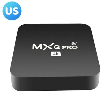 Para MXQ PRO 5G Smart TV Box Android 9.0 4K 2.4 G y 5G WiFi Amlogic S905W 2GB 16GB HD 3D Cuadro de TV Android Media Player 1080P Global