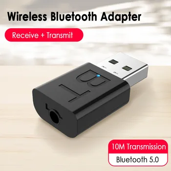 1PC 2 En 1 Bluetooth 5.0 Transmisor-Receptor de Adaptador Fuerte Compatibilidad de Dos-en-uno de la Transmisión a la Recepción Para Windows, Mac