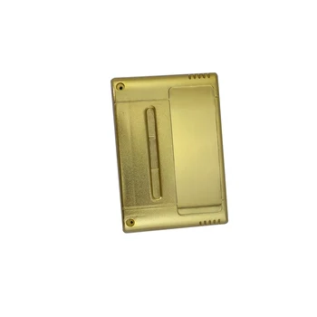 Chapado en oro de Cartucho de Juego de Plástico de Shell Para S N E S de la Consola del juego de tarjeta de 16 bits tarjeta de juego de shell JP/UE de la Versión con tornillos, agujero