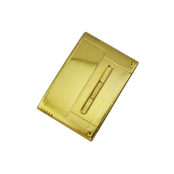 Chapado en oro de Cartucho de Juego de Plástico de Shell Para S N E S de la Consola del juego de tarjeta de 16 bits tarjeta de juego de shell JP/UE de la Versión con tornillos, agujero