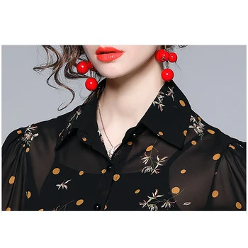 Simgent Linterna Camisas de las Mujeres de Moda de Verano Elegante Blusa de ropa de trabajo de la Moda Tops Ropa de Mujer en Blusas SG14167