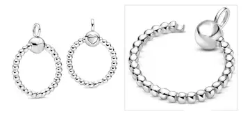 Ajuste Original de Pandora Collar 2020 Otoño Nueva Plata de ley 925 Perlas de 3.5 MM O Pequeño Colgante en forma de Mujeres de BRICOLAJE Cuelgan Encanto