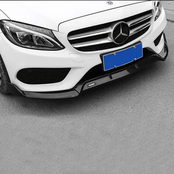 3PCS Coche Parachoques Delantero Splitter Labio de Spoiler Difusor de la Guardia de Cubierta de Protección de Recorte Para Mercedes w205-2019 de los Accesorios del Coche