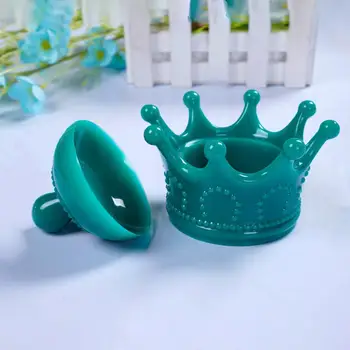 La corona de la Forma de la Caja de Almacenamiento de Epoxi Molde DIY de Resina de Cristal de Silicona Molde de la Pequeña Caja de Joyería Caja de la Baratija Moldes