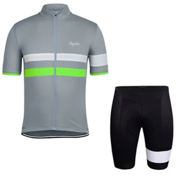 2021 RAPHA Nueva Jersey de Ciclismo para Hombre Verano Babero Conjunto de Secado Rápido Ciclismo Conjunto Transpirable MTB Kit de ropa Deportiva 20D Almohadilla de Gel