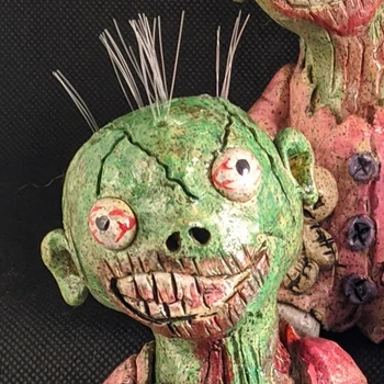 Zombie Girl Quemador de Incienso de Escritorio de Resina Ornamento hecho a Mano Carft Permanente de la Muñeca CANQ889