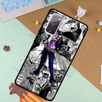 Jotaro Kujo Star Platinum JoJo Anime Para Samsung S20 FE S8 S9 S10 S10e S21 Caso Para la Galaxia Nota 20 Ultra Nota 10 Plus Coque
