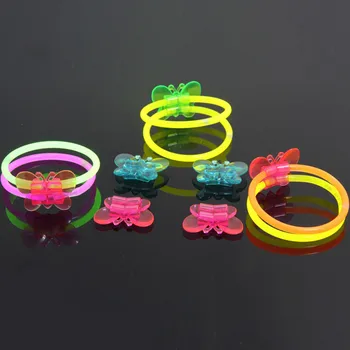Light Stick luminoso palo de BRICOLAJE accesorios de juguete de plástico de mariposa modelo de diadema gafas de modelo de los accesorios