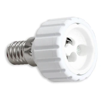 1PC 220-230V E14 Para GU10 Bombilla LED Adaptador de soporte de la Lámpara de Base Tornillo de casquillo de la bombilla de Conversión de Luz de la Lámpara del Adaptador