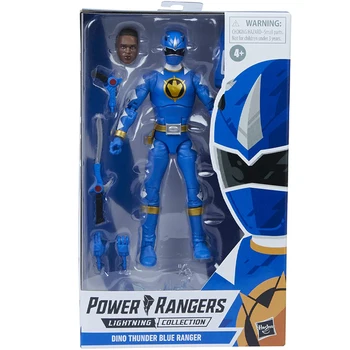 Hasbro Power Rangers Rayo De La Colección De Dino Thunder Ranger Azul De 6 Pulgadas Premium De Colección De La Figura De Acción De Juguete
