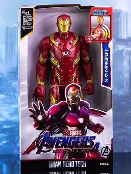 30cm de Música de la Luz de Marvel Avenger Spiderman Hulk Thanos Thor Veneno de la Viuda Negra, Iron Man Aquaman de la Figura de Acción de PVC Modelo de Muñeca Juguetes