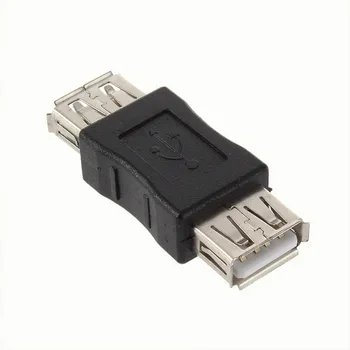 En stock! USB 2.0 Tipo a Hembra a Hembra Adaptador de acoplamiento Conector F/F Convertidor de la Marca más reciente de Mayoreo