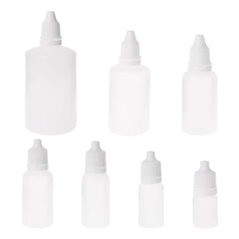 5-100 ml de Plástico Vacías Exprimible Gotero Botellas de Ojos Líquido Envase Gotero