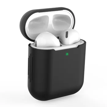 Mini funda Blanda de Silicona Para Apple Airpods 1/2 a prueba de Golpes funda Para Apple AirPods 2 Auriculares Casos de cápsulas de Aire Protector de Caso
