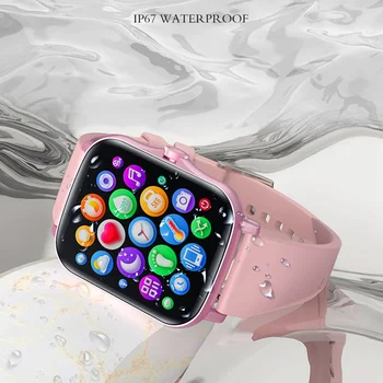 Gran Pantalla del Smartwatch de las Mujeres Personalizado DIY Watchface Fitness Tracker Impermeable IP67 Reloj Inteligente Hombres PK GTS 2 de Xiaomi iPhone