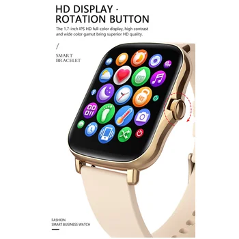Gran Pantalla del Smartwatch de las Mujeres Personalizado DIY Watchface Fitness Tracker Impermeable IP67 Reloj Inteligente Hombres PK GTS 2 de Xiaomi iPhone