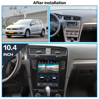 Carplay Para VW Golf 7 2013 2016 Android Radio de Coche Multimedia Grabadora de Cassette Estéreo Reproductor de Tesla GPS Navi Jefe de la Unidad de