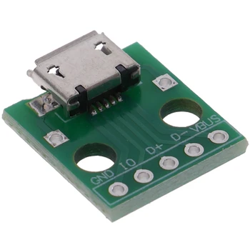 20Pcs Micro USB Para SUMERGIR Adaptador de 5Pin Conectores Hembra PCB de la Placa del Convertidor de Dropshipping
