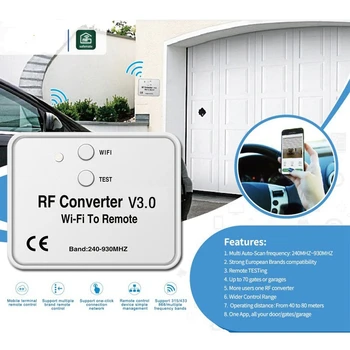 Universal Wireless Wifi RF Convertidor de Teléfono en Lugar del Control Remoto 240-930Mhz para el Hogar Inteligente