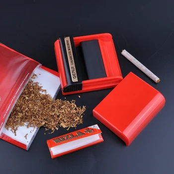 Multifuncional Portátil Manual De Tabaco De La Máquina De Laminación En Caso De Cigarrillos De Hierbas Conjunto De Rodillos De Fumar Herramienta De Accesorios De Regalo De Los Hombres