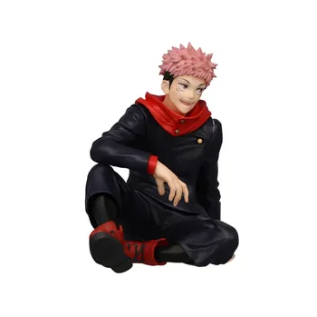 Jujutsu Kaisen Yuji Itadori Posición De Sentado Acción Anime Figura Figura Figura De Modelo De La Colección De Muñecas De Regalo