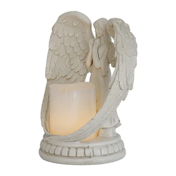 Orando Ángel Vela Titular de la Casa de Arte de la Estatua de Ángel, y el LED de la Vela sin llama plástico de la vela del LED ora para curar la comodidad de proteger