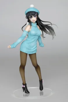 2021 20cm Original de Anime Aobuta Sakurajima Mai Vestido de punto de Ver Mai Senpai PVC Figura de Acción Modelo de Muñeca Juguetes