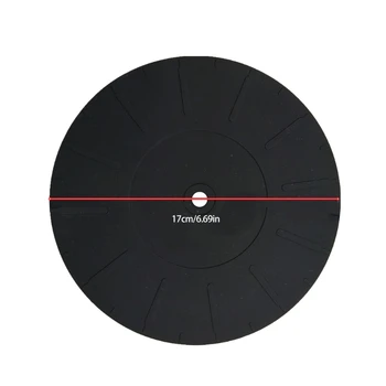 170mm Anti-vibración Almohadilla de Silicona de Goma LP Antideslizante Estera para el Fonógrafo Tocadiscos de discos de Vinilo de los Jugadores Accesorios