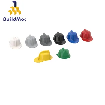 BuildMOC 3834 MINI BOMBERO CASCO Para la Construcción de Bloques de Piezas de DIY de la Construcción Clásica de la Marca de regalo Juguetes