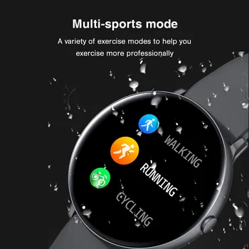 2021 Nuevo Reloj Inteligente Hombres Mujeres Completa de la Pantalla Táctil del Deporte de Fitness IP67 resistente al agua Reloj Termómetro Para Android ios Smartwatch