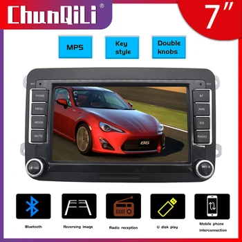 ChunQiLi 2 Din para Radio de Coche Reproductor Multimedia De 7