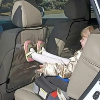 Asiento de coche Protector de Espalda Cubierta para niños Niños Bebé Anti kick transparente protector Automático de la Cubierta del Asiento de la Almohadilla de Accesorios de Coches