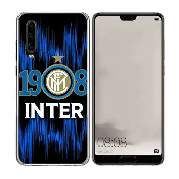 Inter club de Caso Para Huawei Honor 10 9 lite 8 8X P Smart Z Plus 2020 2018 Y5 Y6 Y7 Y9 2019 de Silicona Cubierta del Teléfono