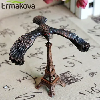 ERMAKOVA 12cm Nórdicos Creativo de Metal de Hierro de la Torre del Modelo de Equilibrio de Aves de la Estatua de la Oficina de la Casa la Decoración del Hogar Accesorios