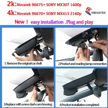 HD 4K 2160P Plug and play del Coche DVR Grabador de Vídeo Dash Cam Cámara Para Toyota Highlander 2018 2019 2020 2021 Coche grabadora de conducción